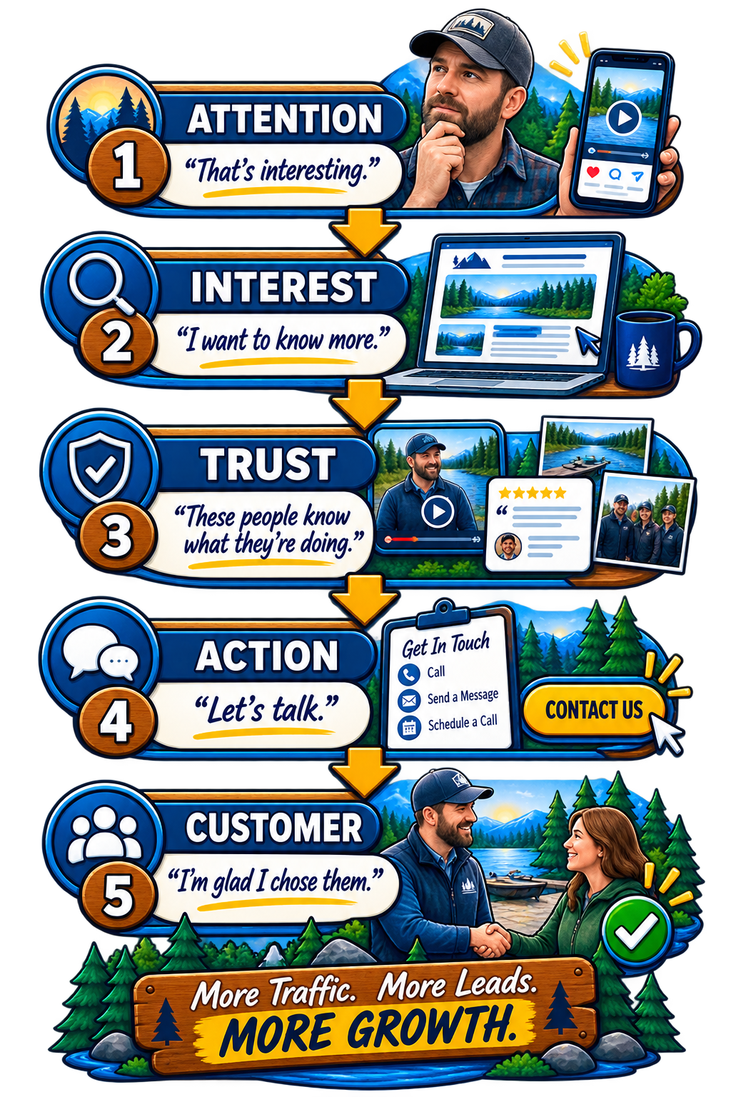 Woodland Customer Journey Funnel